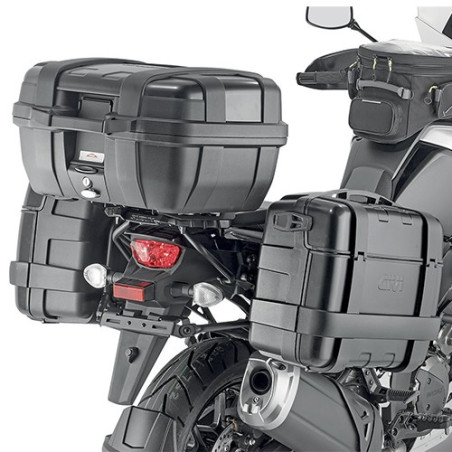 Portavaligie laterale Givi PL ONE-FIT Monokey su Suzuki V-Strom 1050/XT/DE Portavaligie laterale Givi PL ONE-FIT Monokey su Suzuki V-Strom 1050/XT/DE