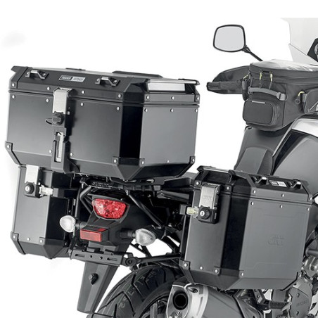 Portavaligie laterale Givi PL ONE-FIT Monokey Cam-Side per Suzuki V-Strom 1050/XT/DE Portavaligie laterale Givi PL ONE-FIT Monokey Cam-Side per Suzuki V-Strom 1050/XT/DE