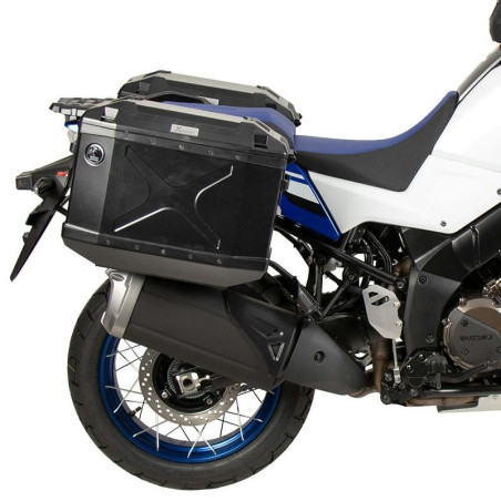 Telai laterali neri Hepco & Becker per Suzuki V-Strom 1050 DE Telai laterali neri Hepco & Becker per Suzuki V-Strom 1050 DE