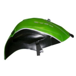 Copriserbatoio Bagster per Kawasaki Z750 07-12 in similpelle verde madreperla e nero