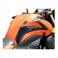 Copriserbatoio Bagster per Kawasaki Z750 07-12 in similpelle arancione e deco nero brillante