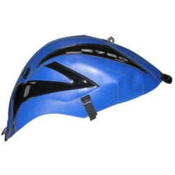 Copriserbatoio Bagster per Kawasaki Z750 07-12 in similpelle blu e nero brillante