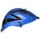 Copriserbatoio Bagster per Kawasaki Z750 07-12 in similpelle blu e nero brillante