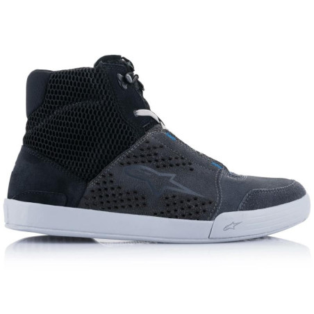 Scarpe da moto Alpinestars Chrome Air grigie e blu Scarpe da moto Alpinestars Chrome Air grigie e blu