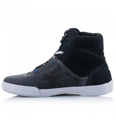 Scarpe da moto Alpinestars Chrome Air grigie e blu Scarpe da moto Alpinestars Chrome Air grigie e blu