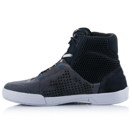 Scarpe da moto Alpinestars Chrome Air grigie e blu Scarpe da moto Alpinestars Chrome Air grigie e blu