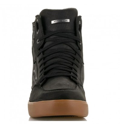 Scarpe da moto Alpinestars J-6 Waterproof in pelle nera gum Scarpe da moto Alpinestars J-6 Waterproof in pelle nera gum