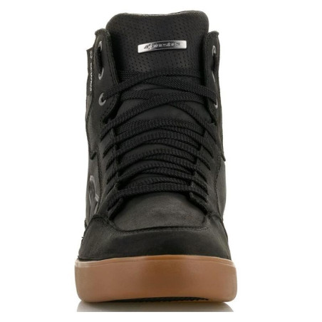 Scarpe da moto Alpinestars J-6 Waterproof in pelle nera gum Scarpe da moto Alpinestars J-6 Waterproof in pelle nera gum