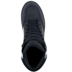 Scarpe da moto Alpinestars J-6 Waterproof in pelle nera e bianca Scarpe da moto Alpinestars J-6 Waterproof in pelle nera e bianca