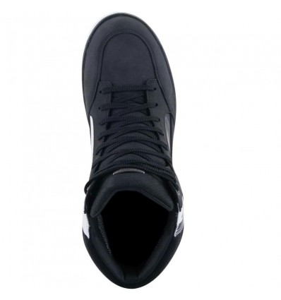 Scarpe da moto Alpinestars J-6 Waterproof in pelle nera e bianca Scarpe da moto Alpinestars J-6 Waterproof in pelle nera e bianca