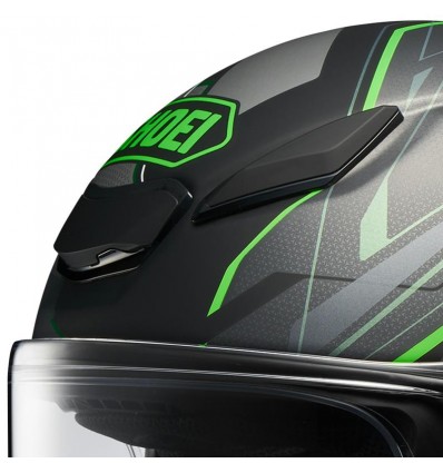 Casco Shoei NXR 2 Capriccio TC-4 nero, grigio e verde opaco Casco Shoei NXR 2 Capriccio TC-4 nero, grigio e verde opaco