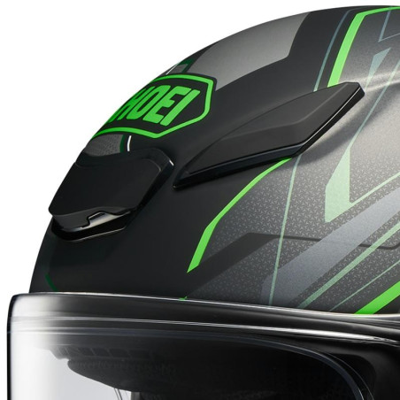 Casco Shoei NXR 2 Capriccio TC-4 nero, grigio e verde opaco Casco Shoei NXR 2 Capriccio TC-4 nero, grigio e verde opaco