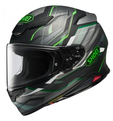 Casco Shoei NXR 2 Capriccio TC-4 nero, grigio e verde opaco Casco Shoei NXR 2 Capriccio TC-4 nero, grigio e verde opaco