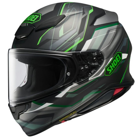 Casco Shoei NXR 2 Capriccio TC-4 nero, grigio e verde opaco Casco Shoei NXR 2 Capriccio TC-4 nero, grigio e verde opaco