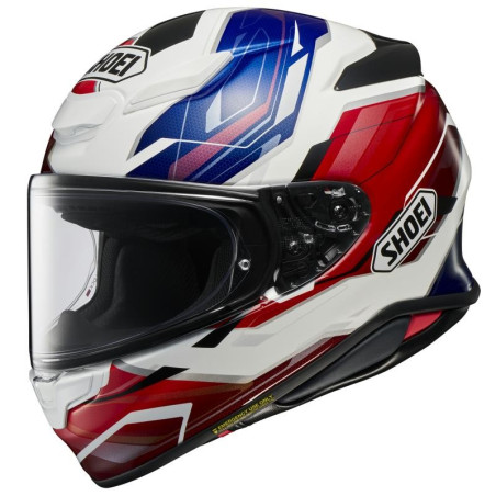 Casco Shoei NXR 2 Capriccio TC-10 bianco, rosso e blu Casco Shoei NXR 2 Capriccio TC-10 bianco, rosso e blu