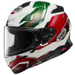Casco Shoei NXR 2 Capriccio TC-10 bianco, rosso e verde Casco Shoei NXR 2 Capriccio TC-10 bianco, rosso e verde