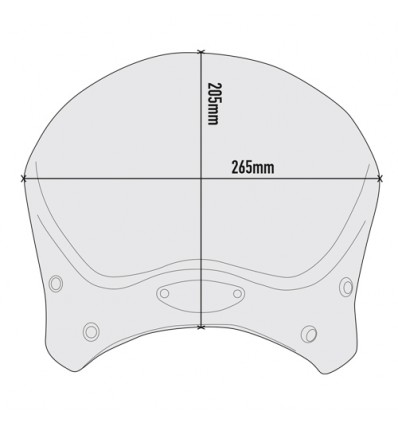 Cupolino Givi 100ALB Cafe Racer per Moto Guzzi V7 850 Cupolino Givi 100ALB Cafe Racer per Moto Guzzi V7 850