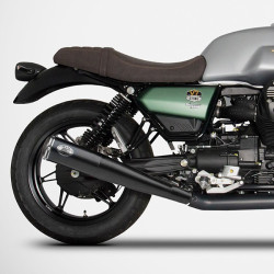 Terminali Zard Slip On neri per Moto Guzzu V7 850 Terminali Zard Slip On neri per Moto Guzzu V7 850