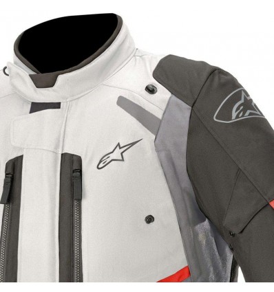 Giacca da moto Alpinestars Andes V3 Drystar grigia e nera Giacca da moto Alpinestars Andes V3 Drystar grigia e nera