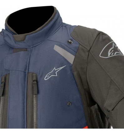 Giacca da moto Alpinestars Andes V3 Drystar blu e nera Giacca da moto Alpinestars Andes V3 Drystar blu e nera