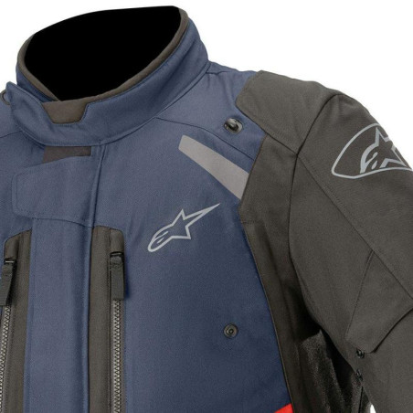 Giacca da moto Alpinestars Andes V3 Drystar blu e nera Giacca da moto Alpinestars Andes V3 Drystar blu e nera
