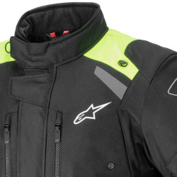 Giacca da moto Alpinestars Andes V3 Drystar nera e gialla Giacca da moto Alpinestars Andes V3 Drystar nera e gialla