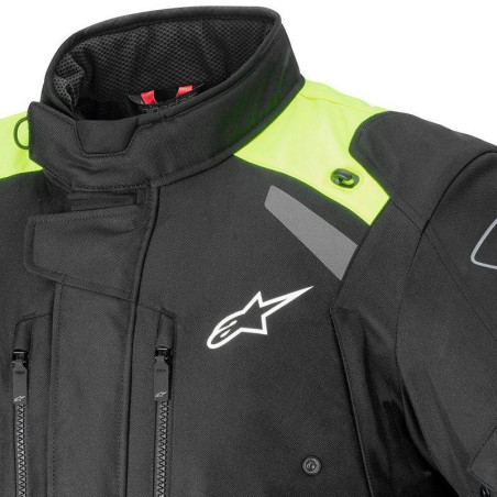Giacca da moto Alpinestars Andes V3 Drystar nera e gialla Giacca da moto Alpinestars Andes V3 Drystar nera e gialla