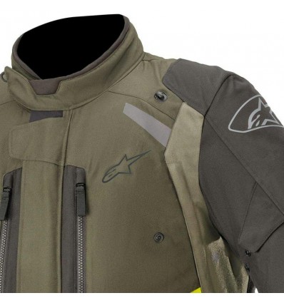 Giacca da moto Alpinestars Andes V3 Drystar verde e nera Giacca da moto Alpinestars Andes V3 Drystar verde e nera