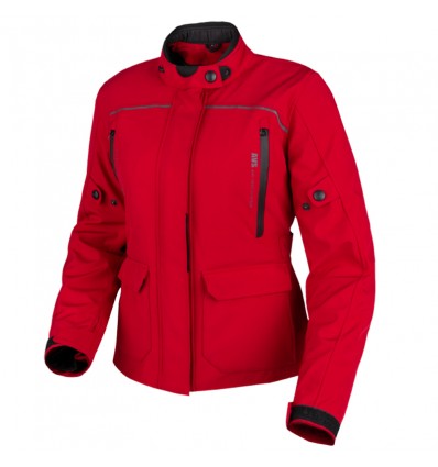 Giacca da moto Moore Latitude Lady rossa