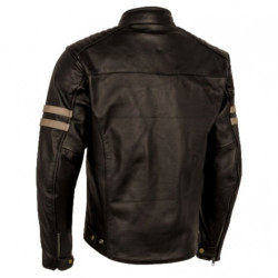 Giacca da moto in pelle Moore Legend marrone scura Giacca da moto in pelle Moore Legend marrone scura