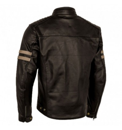 Giacca da moto in pelle Moore Legend marrone scura Giacca da moto in pelle Moore Legend marrone scura