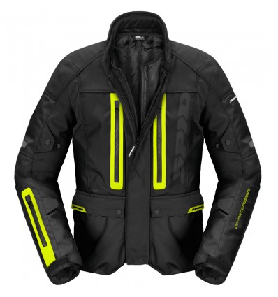 Giacca da moto Spidi Traveler 3 Evo H2Out nera e gialla