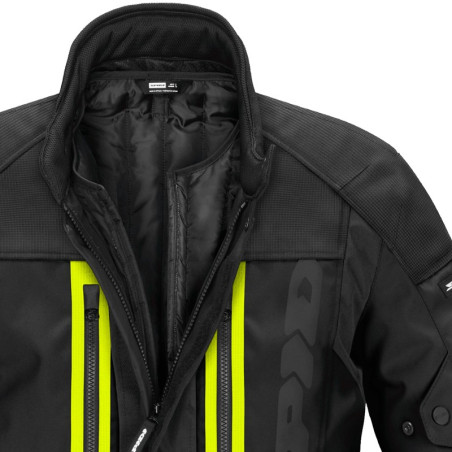 Giacca da moto Spidi Traveler 3 Evo H2Out nera e gialla Giacca da moto Spidi Traveler 3 Evo H2Out nera e gialla