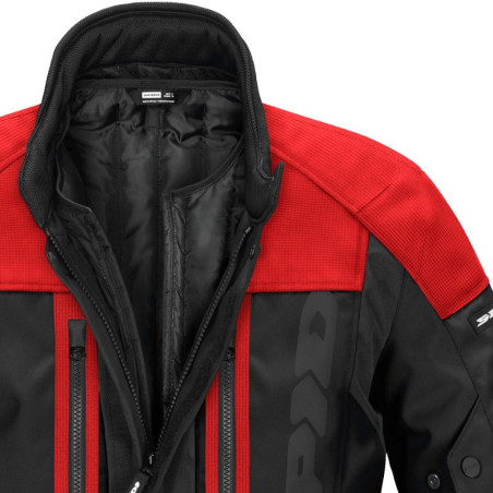 Giacca da moto Spidi Traveler 3 Evo H2Out nera e rossa Giacca da moto Spidi Traveler 3 Evo H2Out nera e rossa
