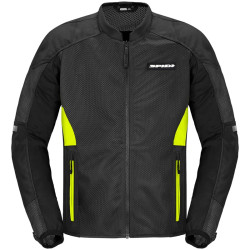 Giacca da moto Spidi Super Net nera e gialla fluo