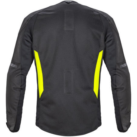 Giacca da moto Spidi Super Net nera e gialla fluo Giacca da moto Spidi Super Net nera e gialla fluo