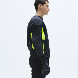 Giacca da moto Spidi Super Net nera e gialla fluo Giacca da moto Spidi Super Net nera e gialla fluo