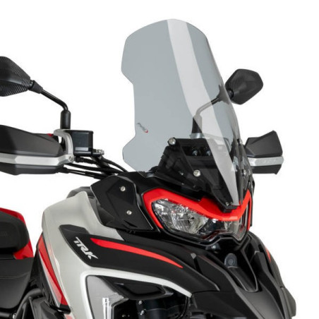 Cupolino Puig Touring per Benelli TRK 702 e 702-X fume chiaro Cupolino Puig Touring per Benelli TRK 702 e 702-X fume chiaro