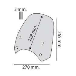 Cupolino Biondi Sport per Royal Enfield HNTR 350 fume scuro Cupolino Biondi Sport per Royal Enfield HNTR 350 fume scuro