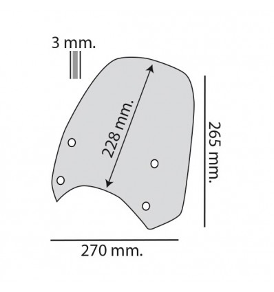 Cupolino Biondi Sport per Royal Enfield HNTR 350 fume scuro Cupolino Biondi Sport per Royal Enfield HNTR 350 fume scuro