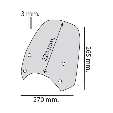 Cupolino Biondi Sport per Royal Enfield HNTR 350 fume scuro Cupolino Biondi Sport per Royal Enfield HNTR 350 fume scuro