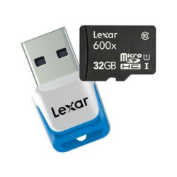 Scheda di memoria MicroSD 600x Lexar da 32GB classe 10