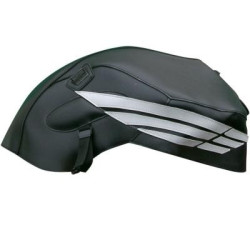 Copriserbatoio Bagster per Honda CBF 600N 08-12 in similpelle nero e acciaio