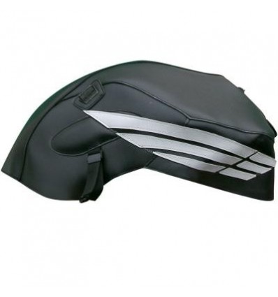 Copriserbatoio Bagster per Honda CBF 600N 08-12 in similpelle nero e acciaio