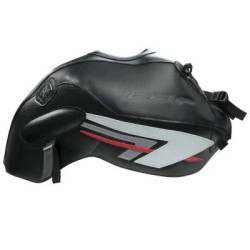 Copriserbatoio Bagster per Honda CBF 600N 08-12 in similpelle nero, acciaio e rosso