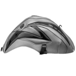 Copriserbatoio Bagster per Kawasaki Z750 07-12 in similpelle grigio chiaro e nero brillante