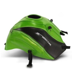 Copriserbatoio Bagster per Kawasaki Z750R 11-12 in similpelle verde madreperla, nero e argento