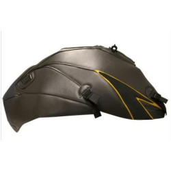 Copriserbatoio Bagster per Honda CB 1000R 08-17 in similpelle grigio cielo, nero opaco e oro