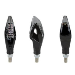 Frecce Chaft Dragon a led omologate nere con vetrino fu