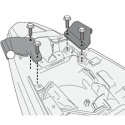 Kit Givi 1121KIT specifico per portavaligie laterali PLX1121 su Honda CB500X e NX 500